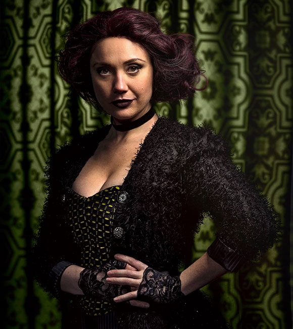 actress posing in costume